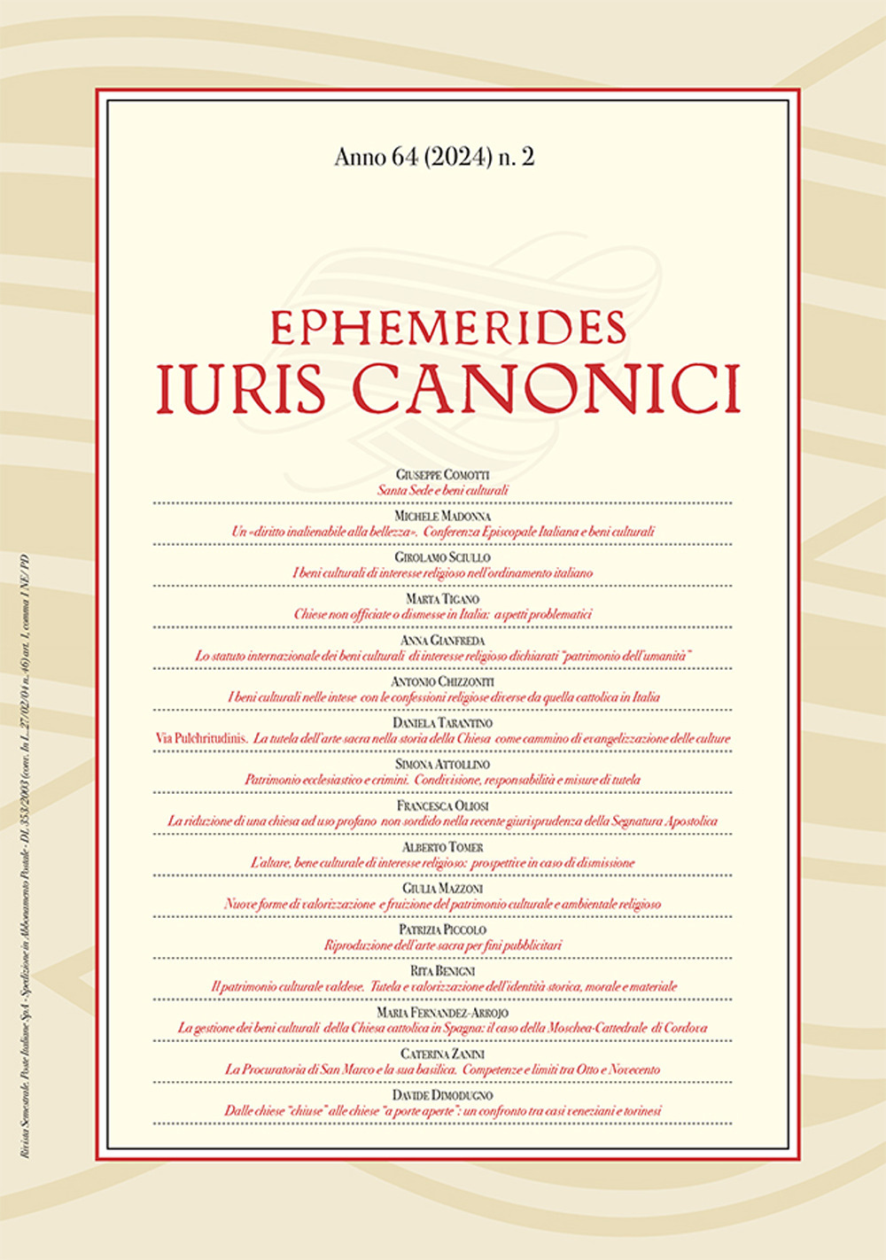 Ephemerides Iuris canonici. Vol. 2