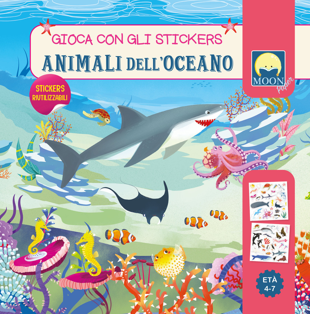 Animali dell’oceano. Stickers