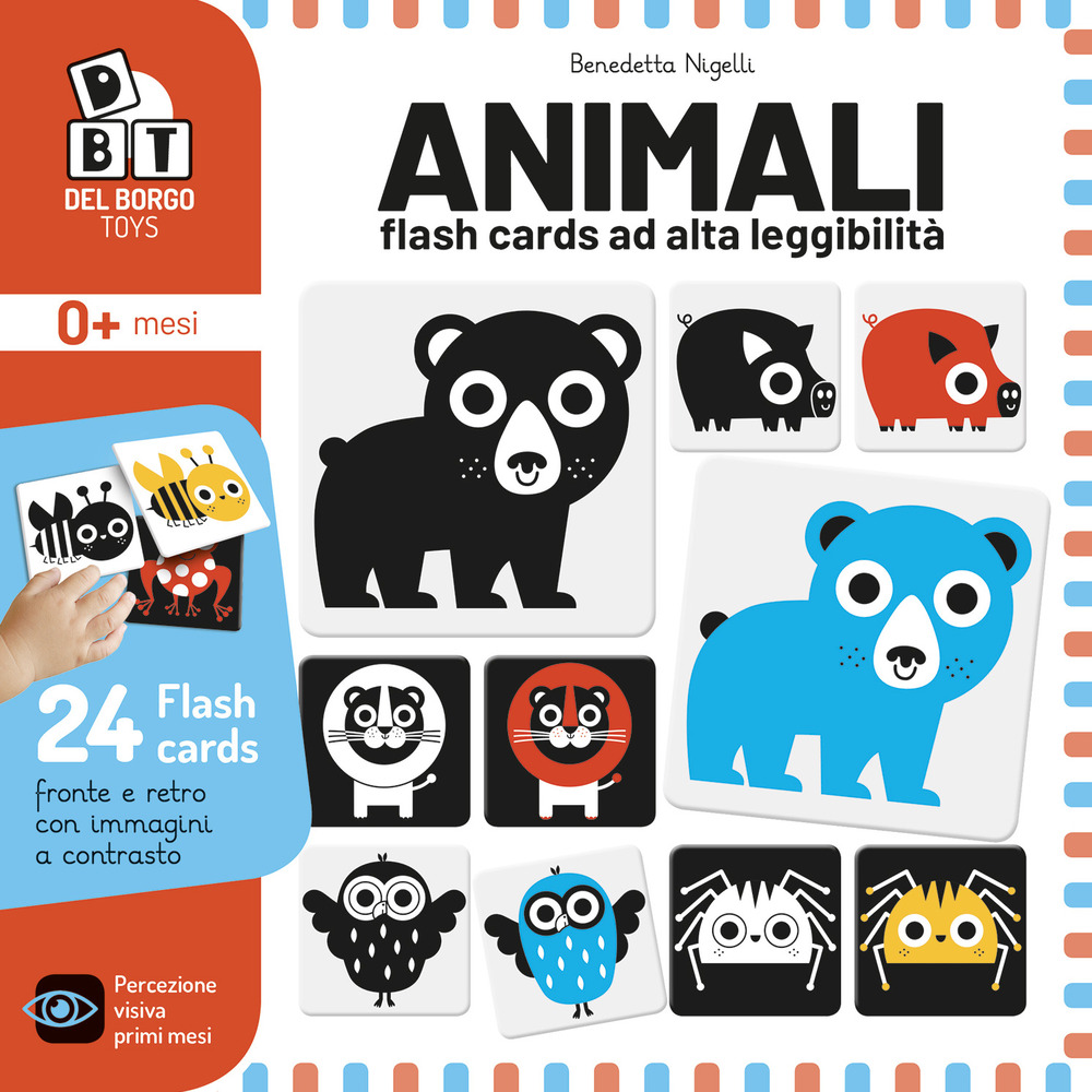 Animali. Flash cards ad alta leggibilità