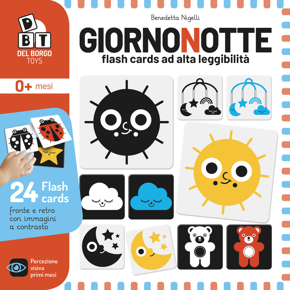 Giorno notte. Flash cards ad alta leggibilità