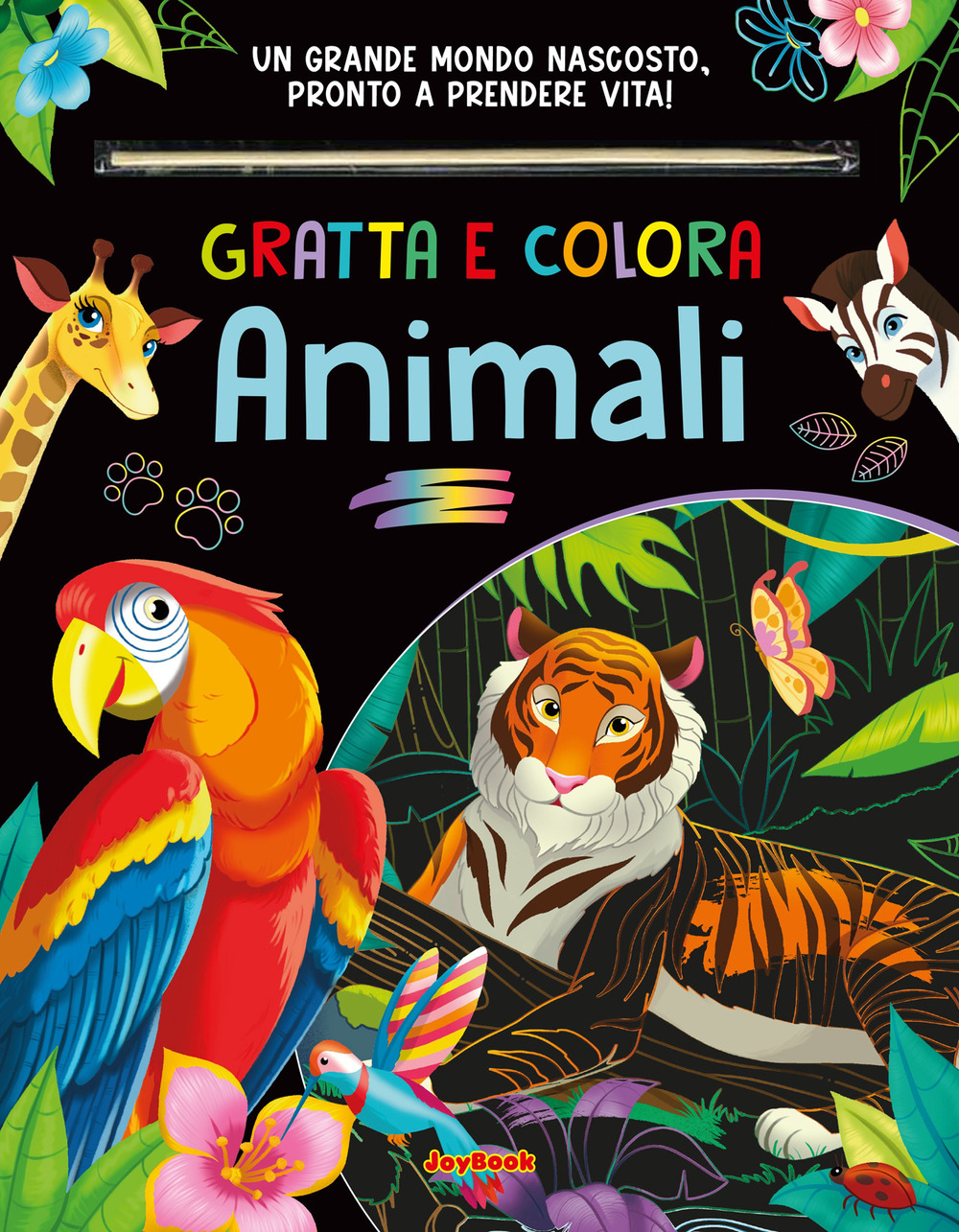 Animali. Gratta e colora
