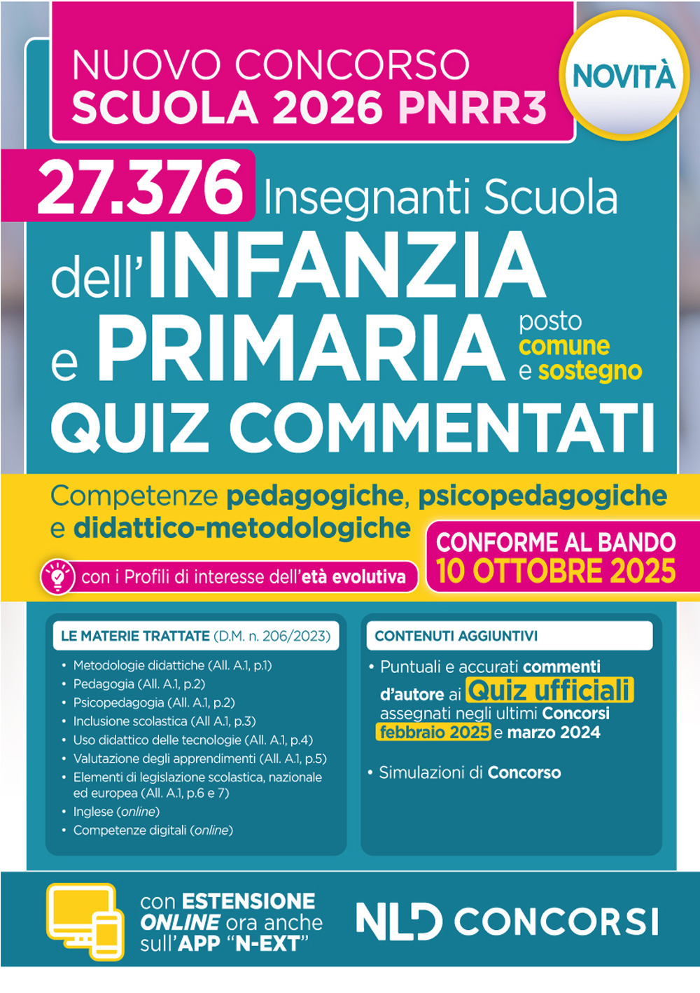 Concorso Scuola PNRR3. Quiz commentati per il Concorso Scuola dell'Infanzia e primaria 2025-2026