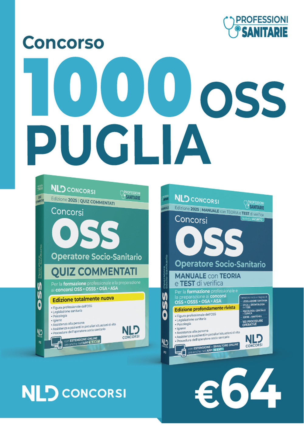 Concorso OSS Puglia. Kit Manuale + Quiz commentati per la preparazione al concorso 2025