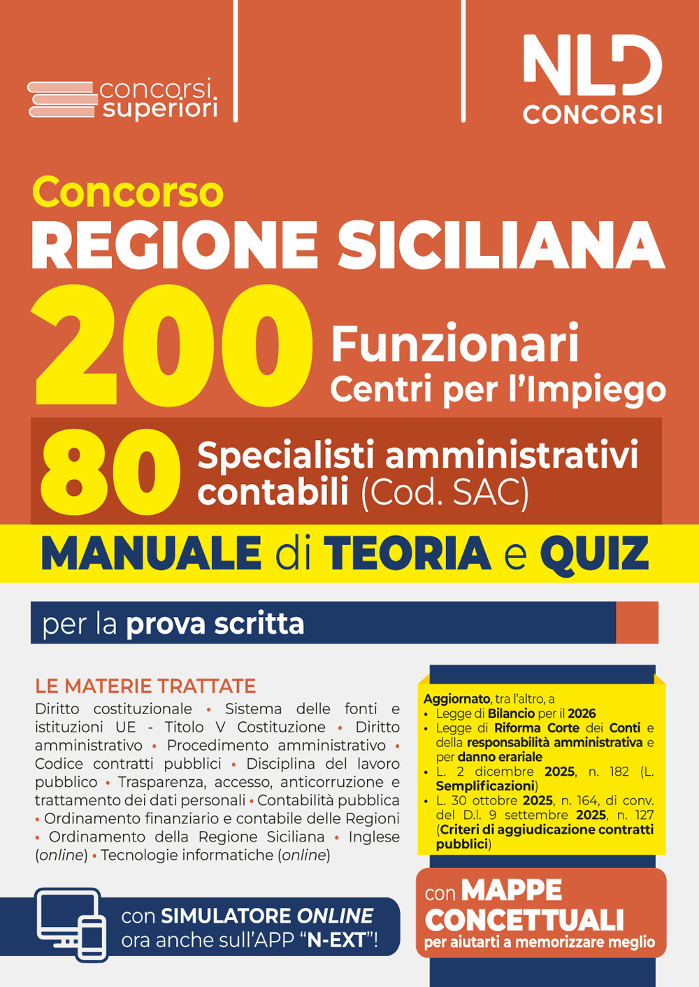 Concorso Regione Sicilia 200 funzionari. Manuale per 80 specialisti amministrativo contabili, con teoria e quiz