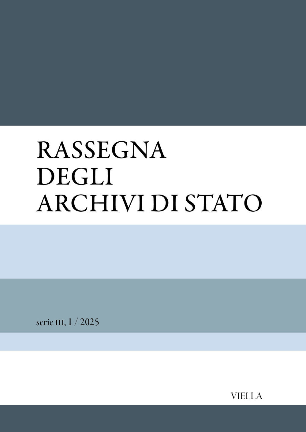 Rassegna degli Archivi di Stato. serie III. Vol. 1