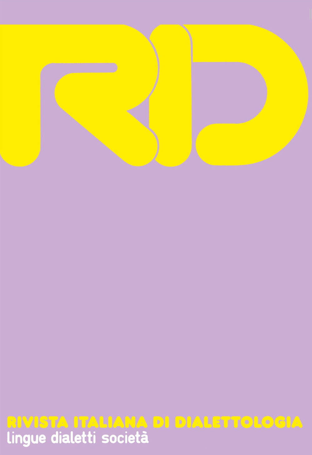 RID. Rivista italiana di dialettologia. Vol. 48