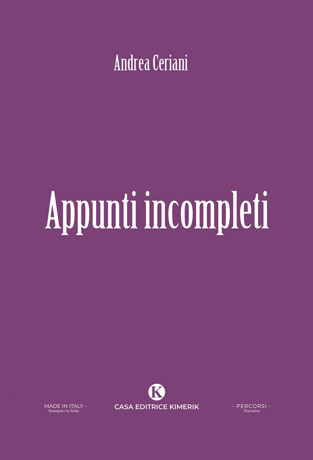 Appunti incompleti