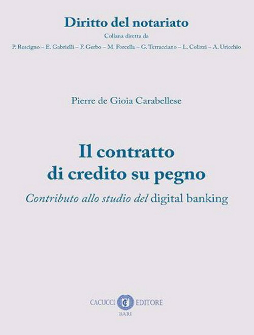 Il contratto di credito su pegno. Contributo allo studio del digital banking
