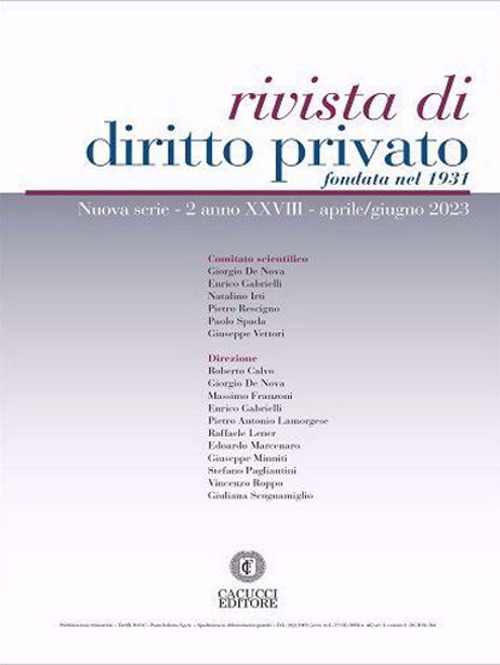 Rivista di diritto privato. Vol. 2