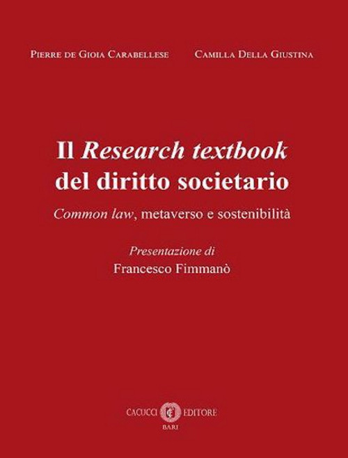 Il Research textbook del diritto societario. Common law, metaverso e sostenibilità