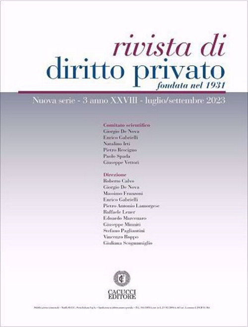 Rivista di diritto privato. Vol. 3