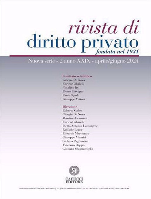 Rivista di diritto privato. Vol. 2