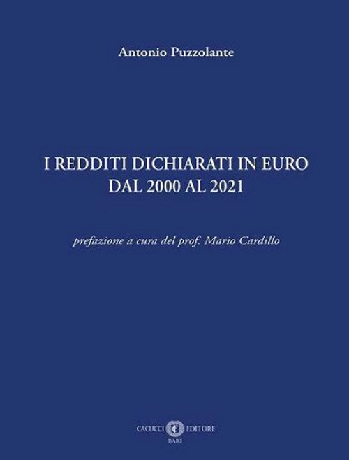 I redditi dichiarati in euro dal 2000 al 2021
