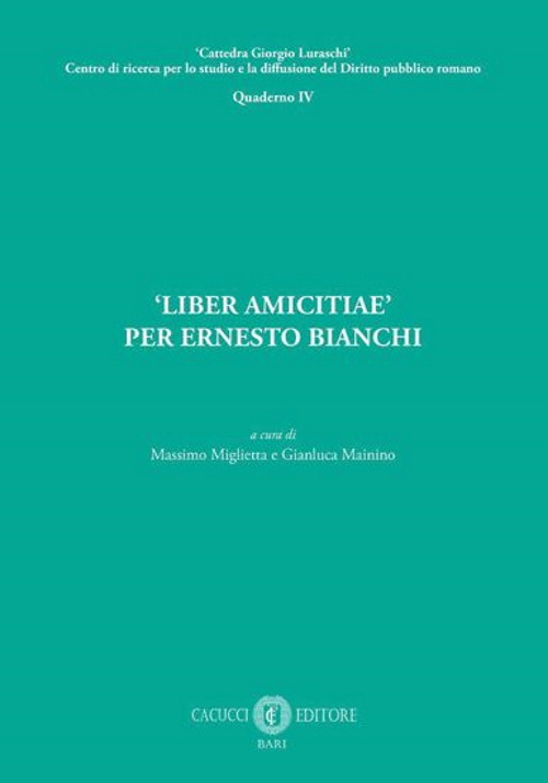 «Liber amicitiae» per Ernesto Bianchi