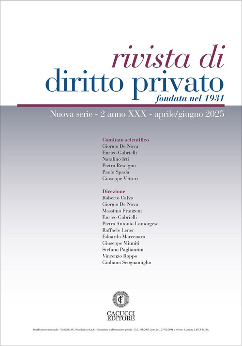 Rivista di diritto privato. Vol. 2: Aprile/giugno