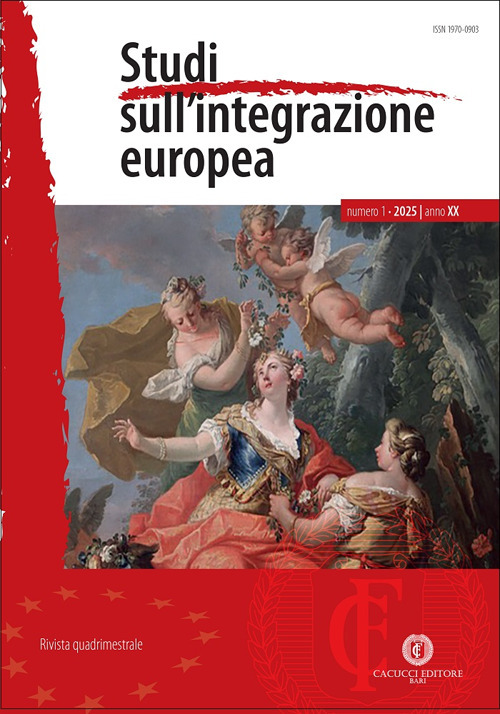 Studi sull'integrazione europea. Vol. 1: Gennaio/aprile