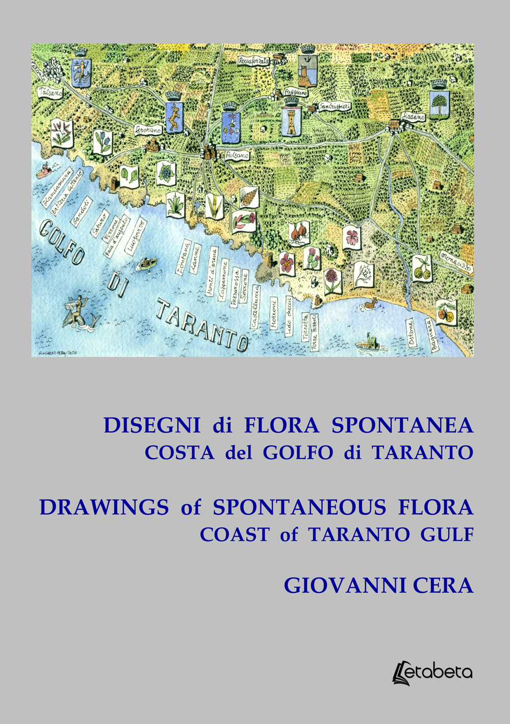 Disegni di flora spontanea costa del golfo di Taranto-Drawings of spontaneous flora coast of Taranto gulf