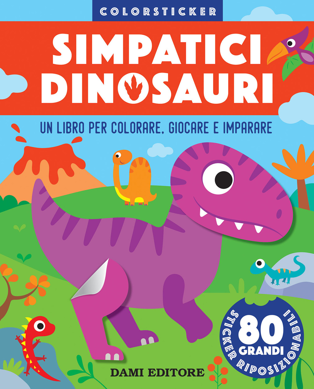 Simpatici dinosauri. Colorsticker