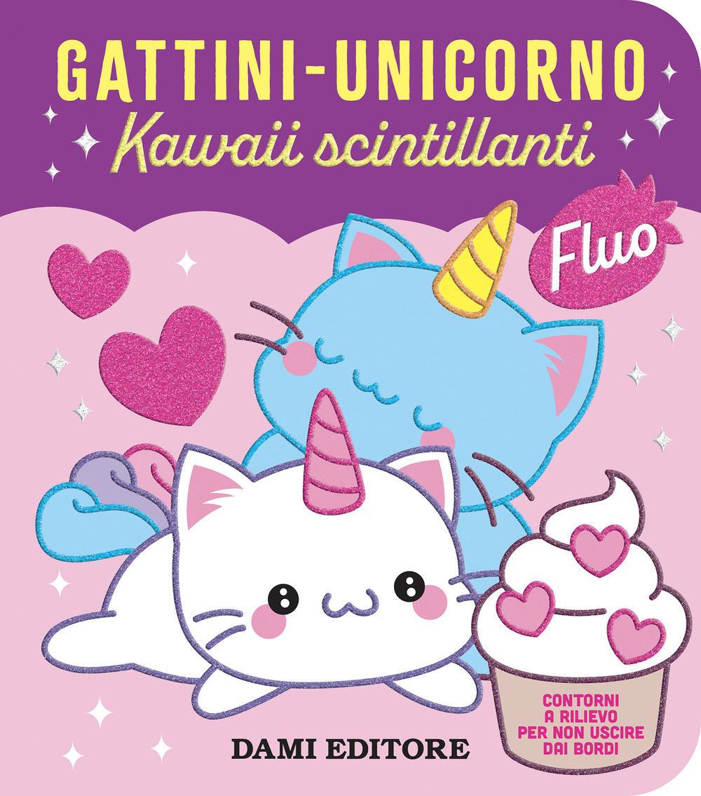 Gattini - unicorno. Kawaii scintillanti