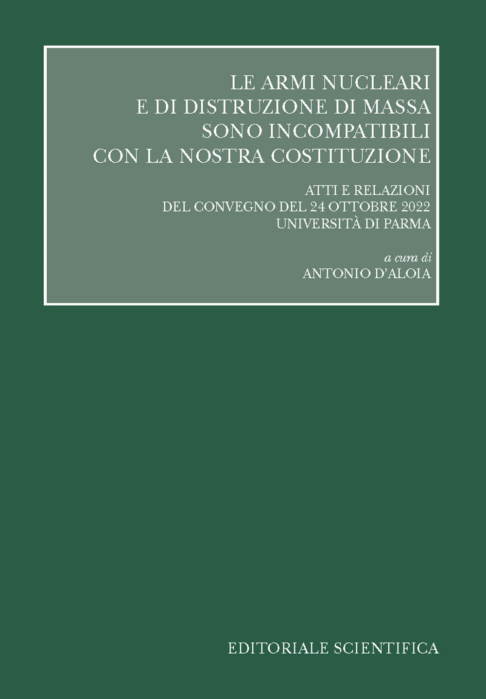 Le armi nucleari nucleari e di distruzione di massa sono incompatibili con la nostra Costituzione