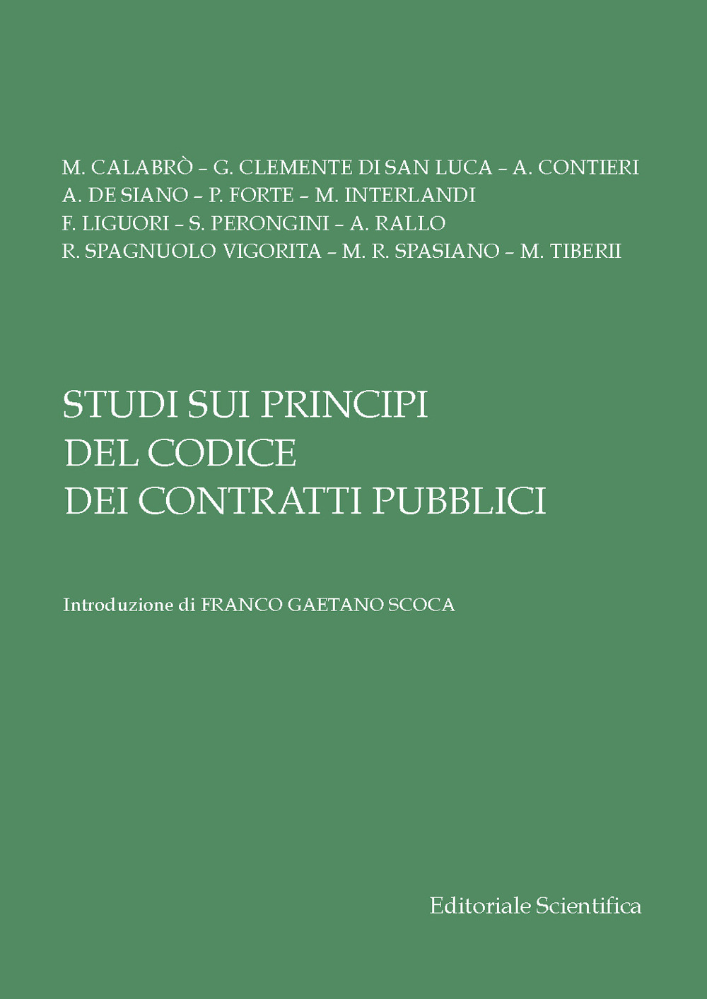 Studi sui principi del Codice dei contratti pubblici