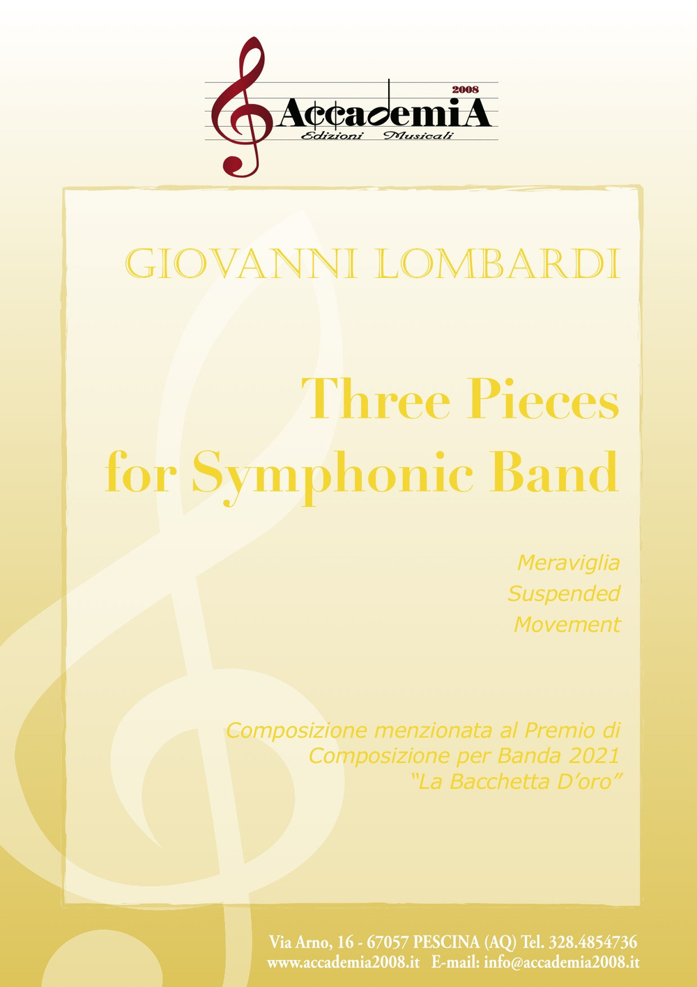 Three pieces for symphonic band
