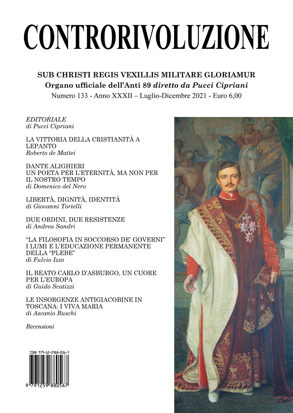 Controrivoluzione. Vol. 133: Luglio-dicembre