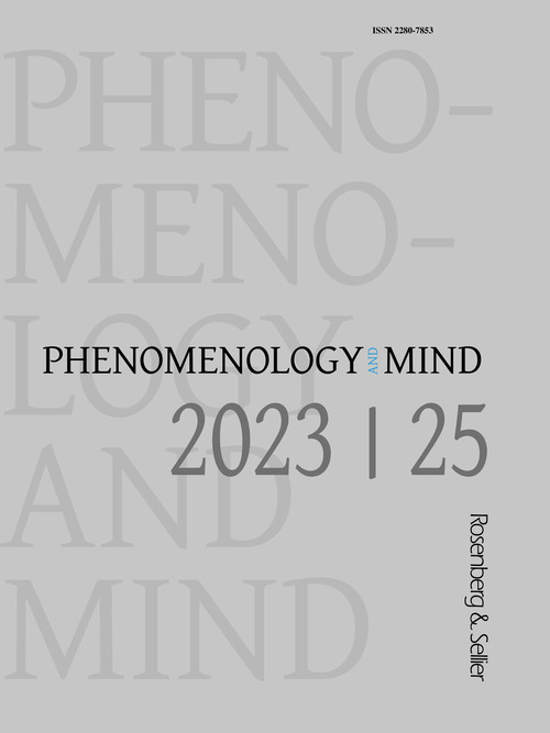 Phenomenology and mind. Vol. 25