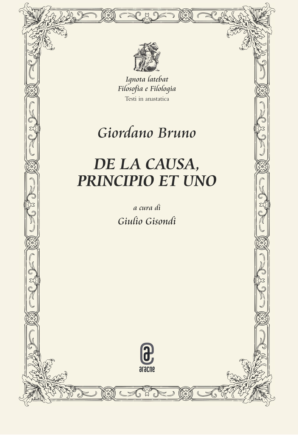 De la causa, principio et uno