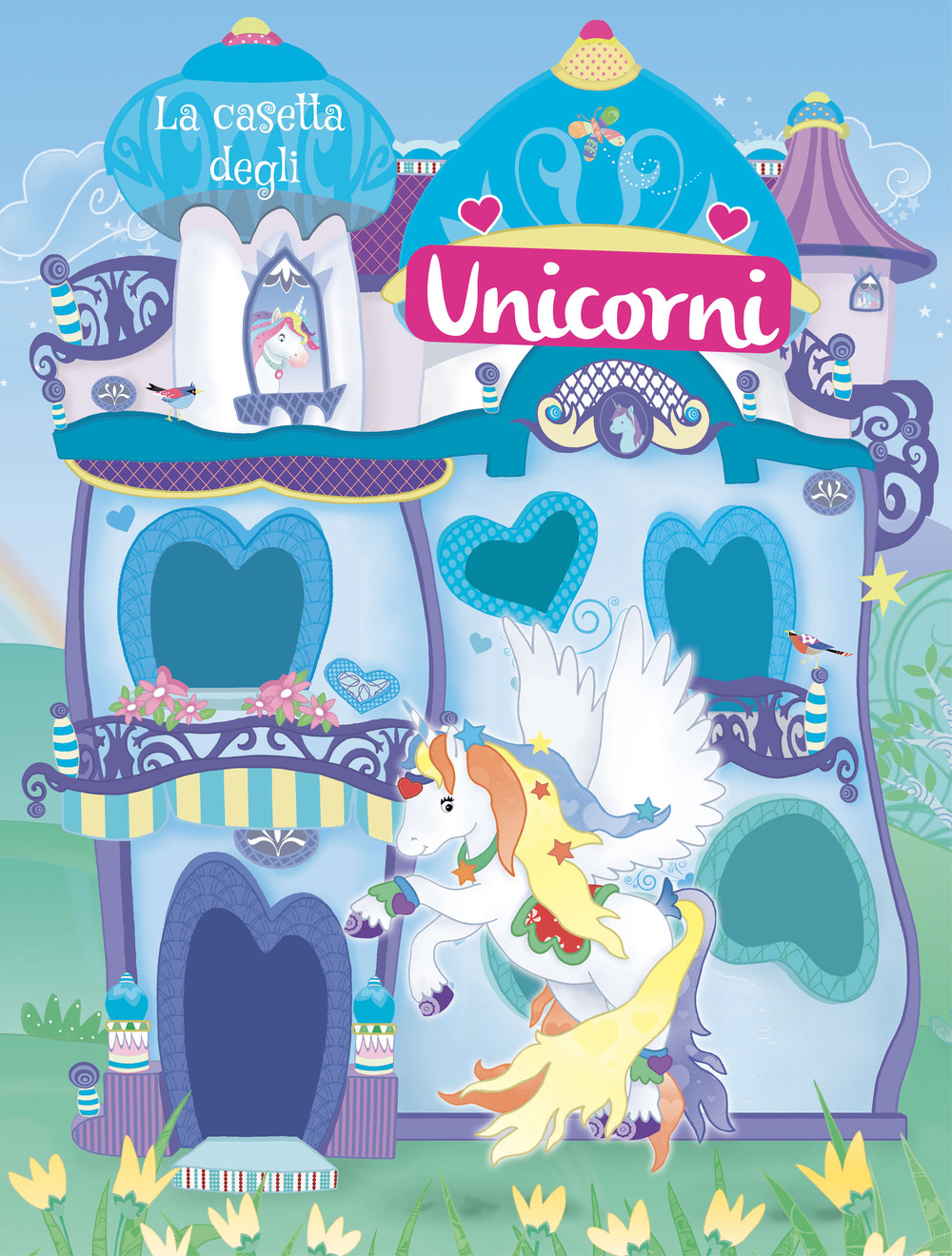 La casetta degli unicorni. Con adesivi