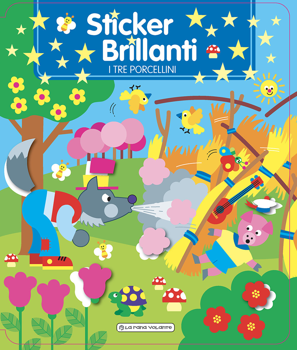 I tre porcellini. Sticker brillanti