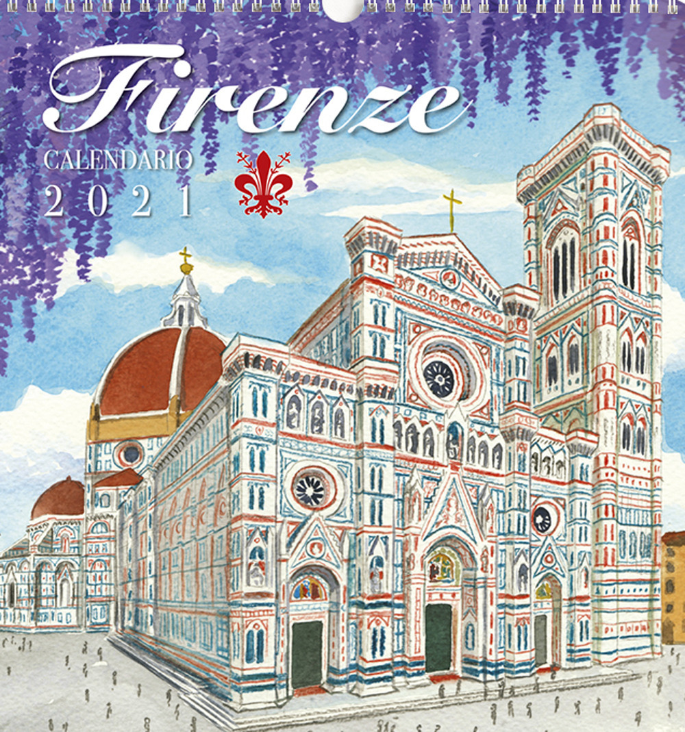 Calendario Grande Firenze Acquarello