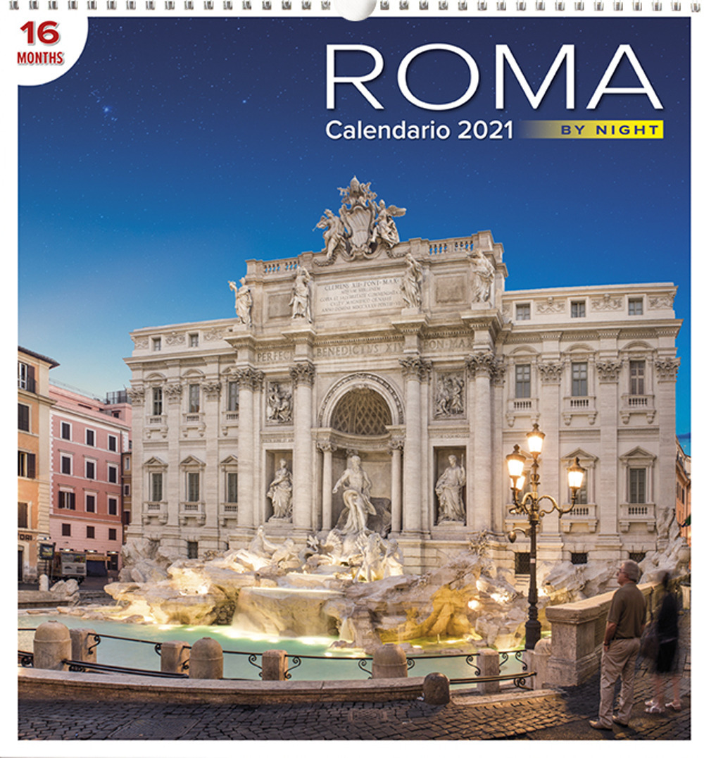 Calendario Grande Roma Notte Trevi