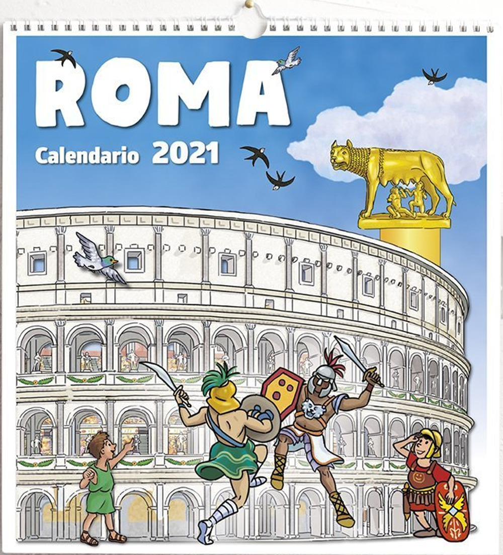 Roma acquerello. Arco degli Acetari. Calendario magnetico 2023