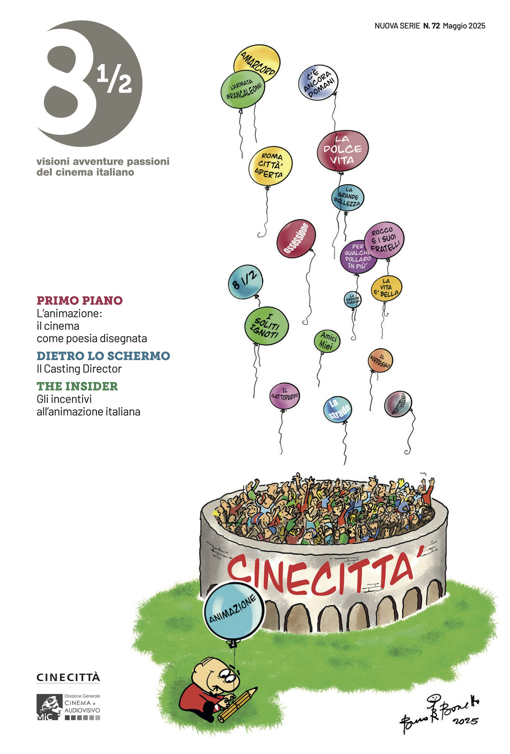Ottoemezzo. Visioni, avventure e passioni del cinema italiano. Vol. 72