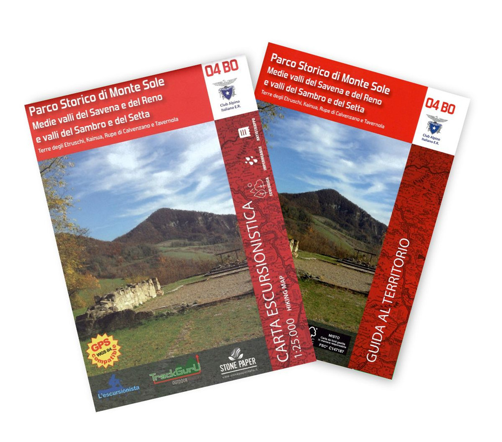 Parco storico di Monte Sole. Carta dei sentieri 1:25000. Con guida al territorio