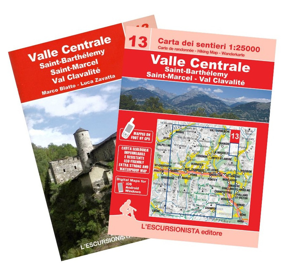 Valle Centrale, Saint Barthelemy, Saint-Marcel, Val Clavalité. Ediz. italiana, inglese e francese