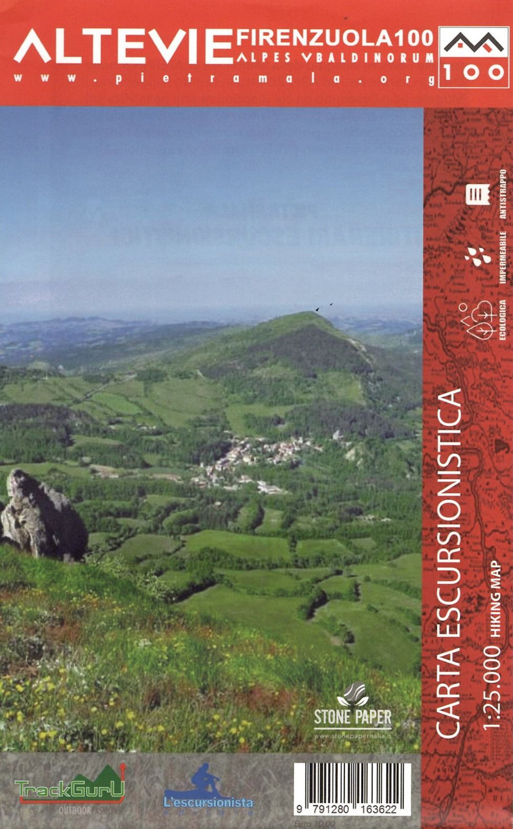 Alte vie di Firenzuola. Carta dei sentieri 1:25000