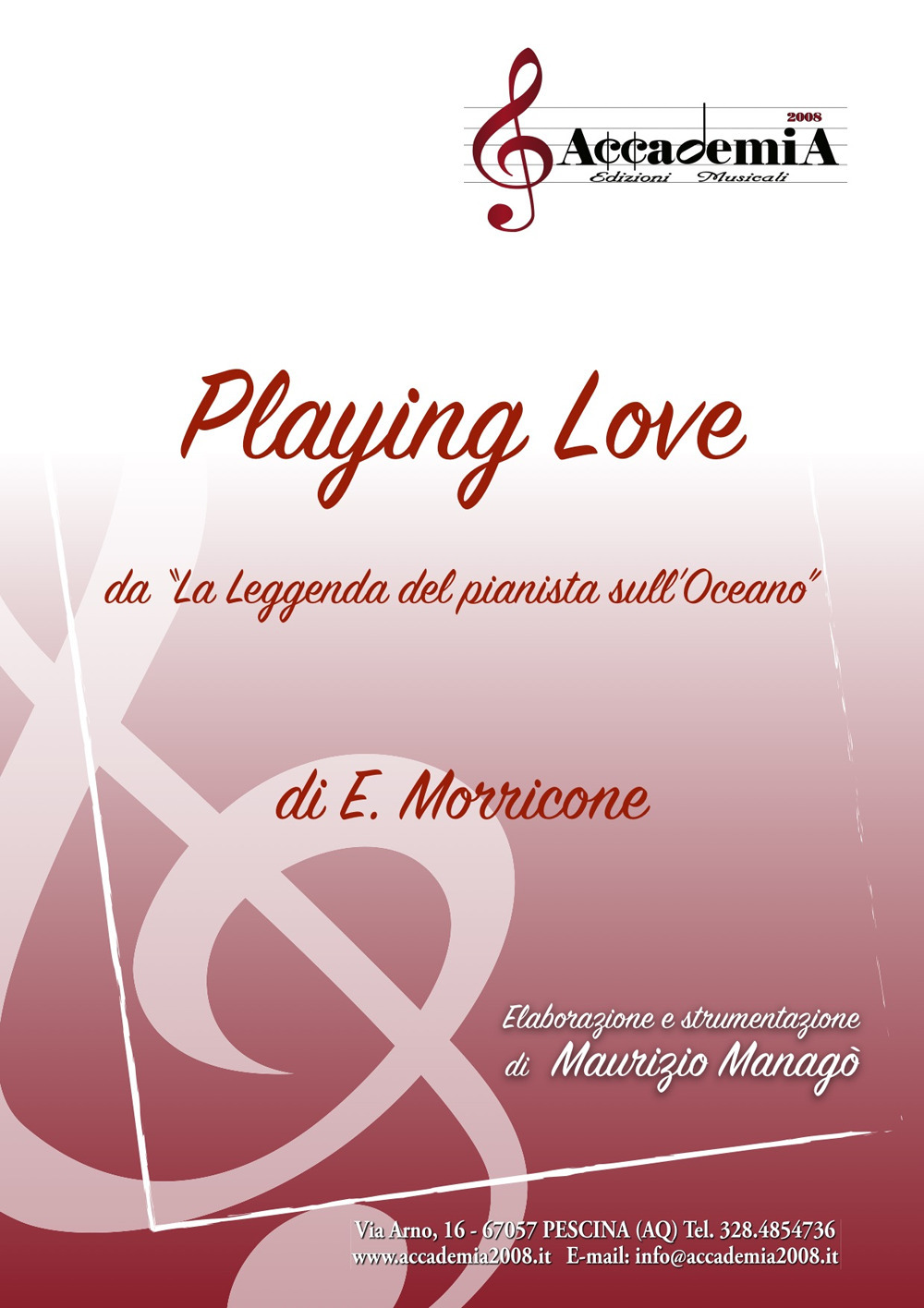 Playing love da «La leggenda del pianista sull'oceano» di Ennio Morricone