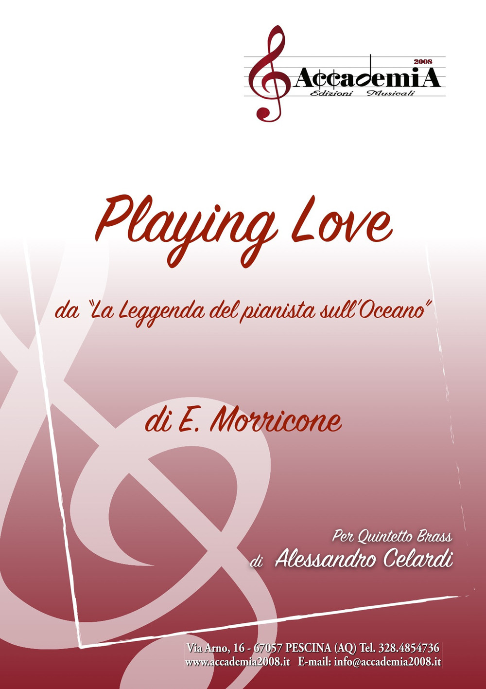 Playing love da «La leggenda del pianista sull'oceano» di Ennio Morricone
