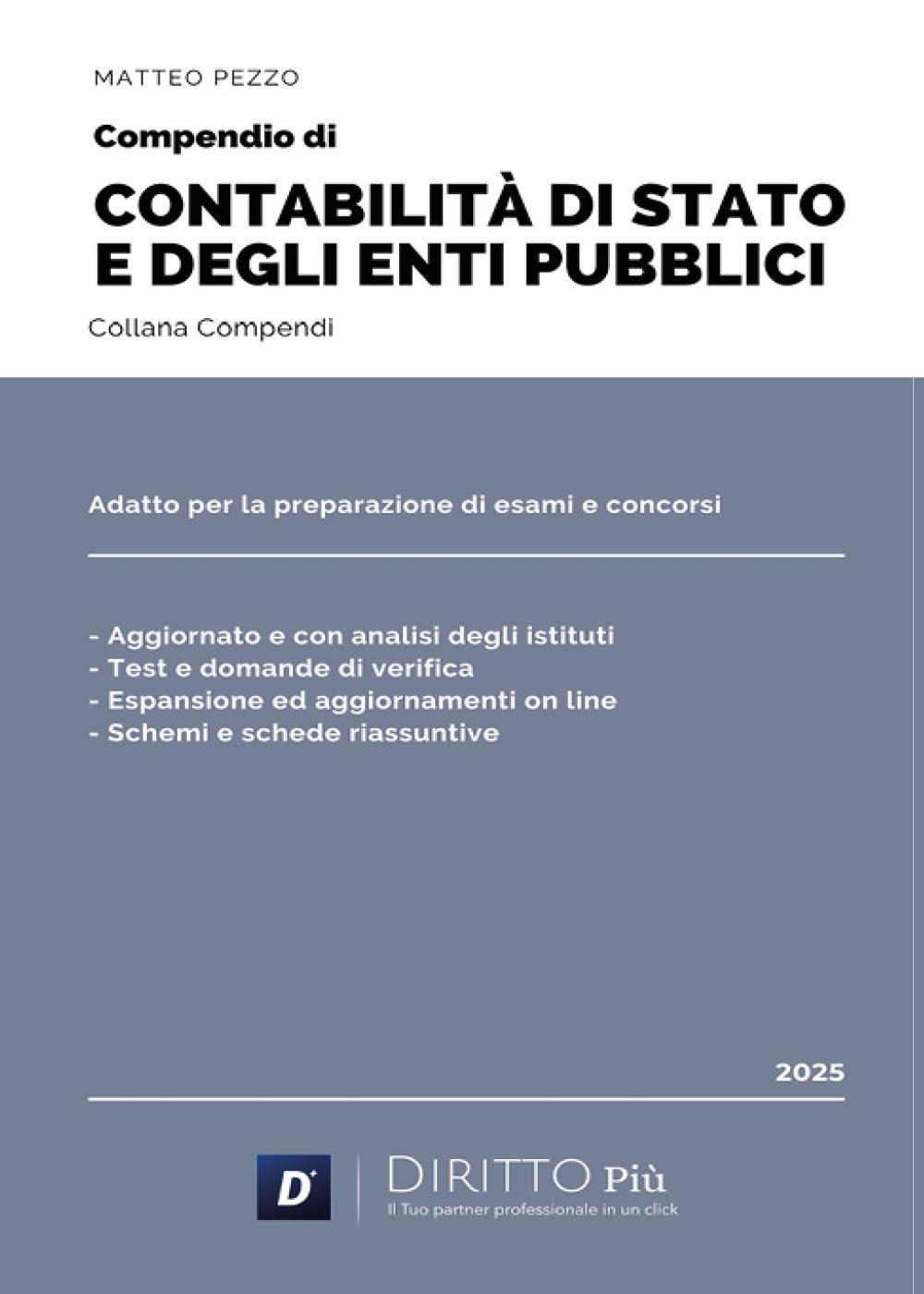 Compendio di contabilità di stato e degli enti pubblici