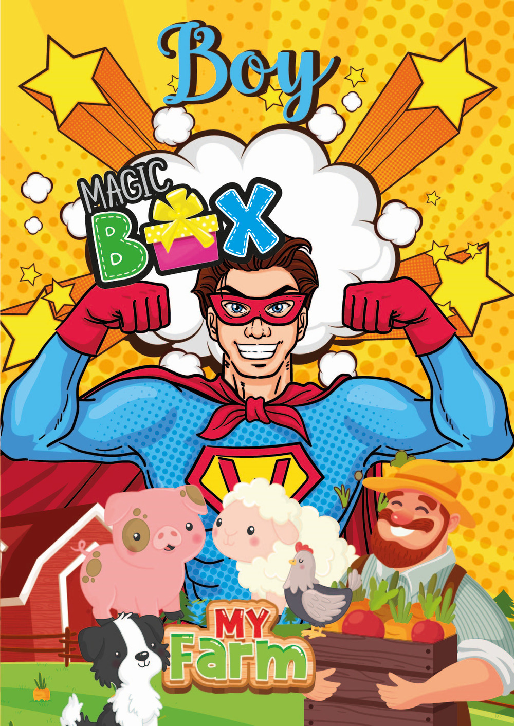 Magic box. My farm. Boy