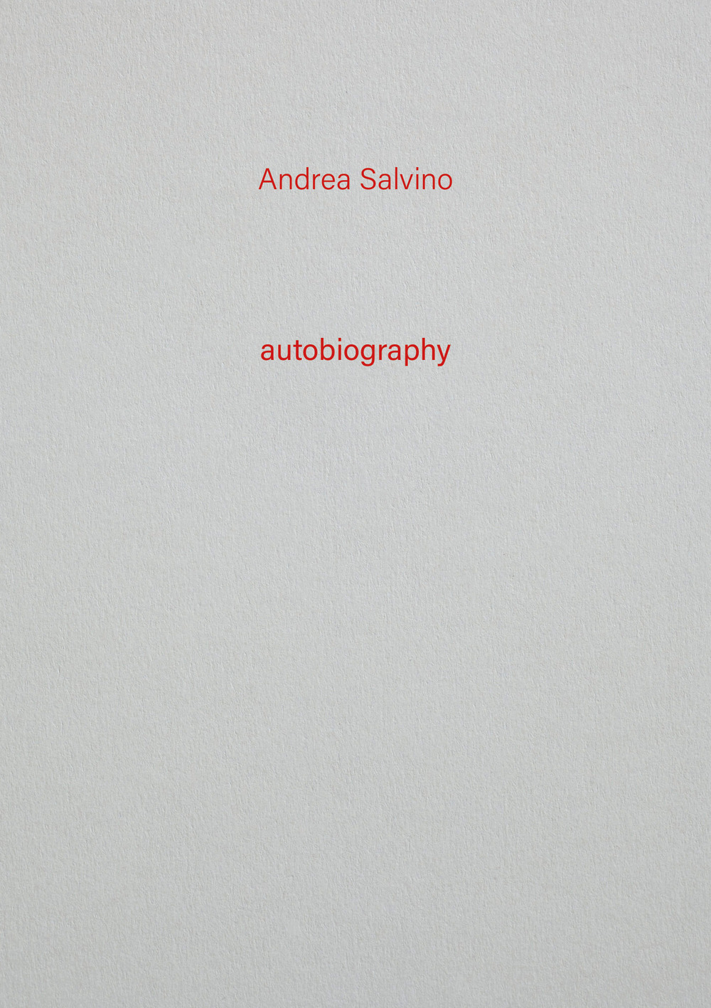 Andrea Salvino. Autobiography. Vol. 13