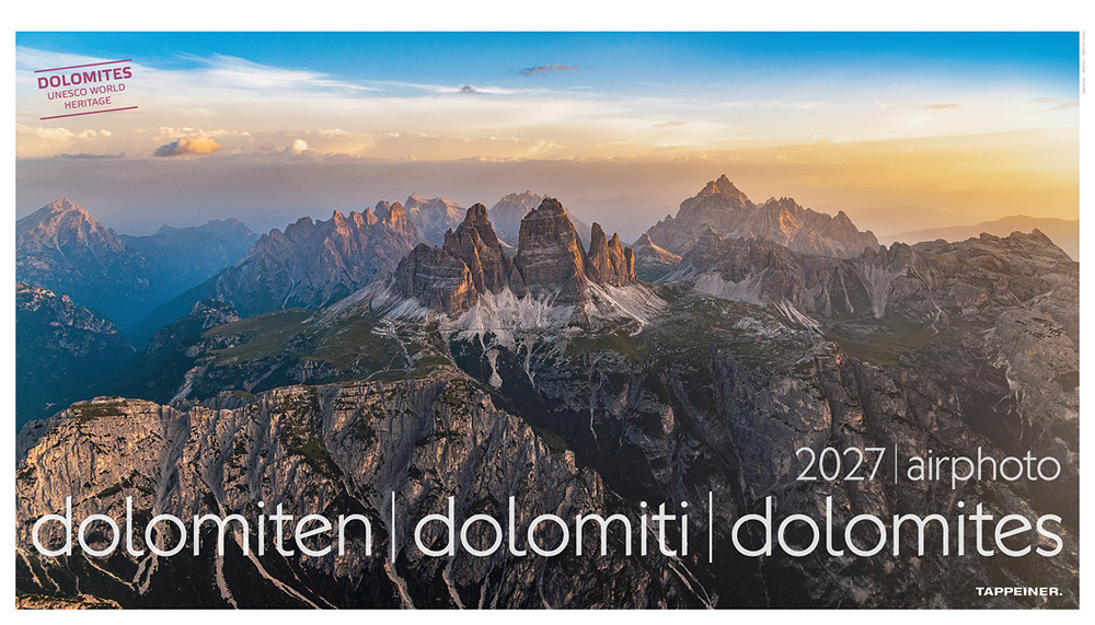 Luftbildkalender Dolomiten 2027