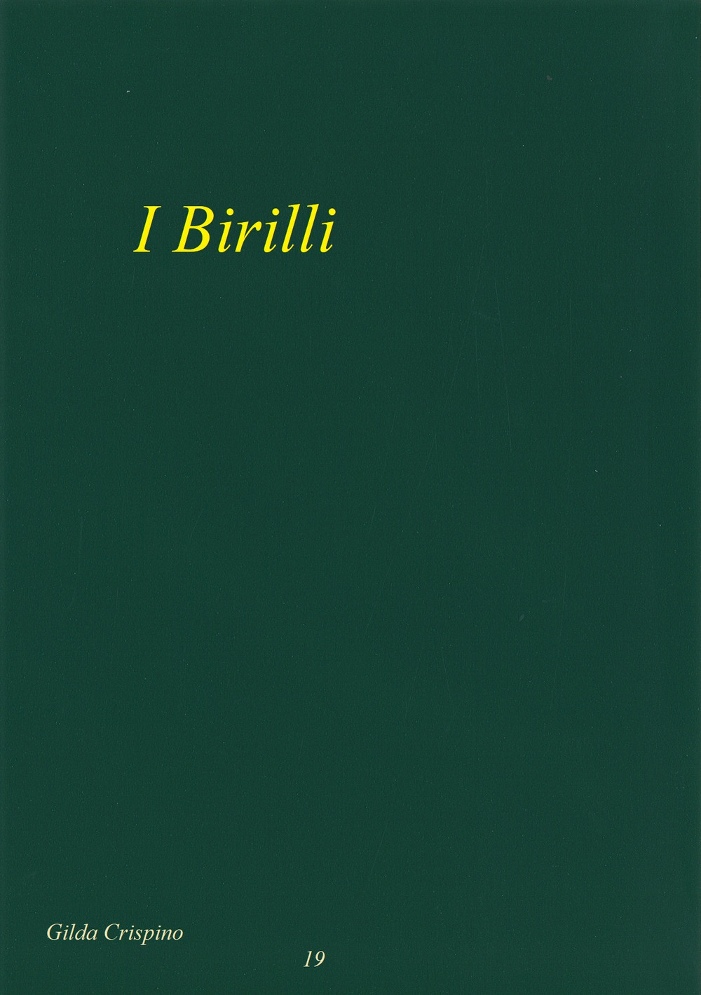 I birilli. Classicità ed attualità