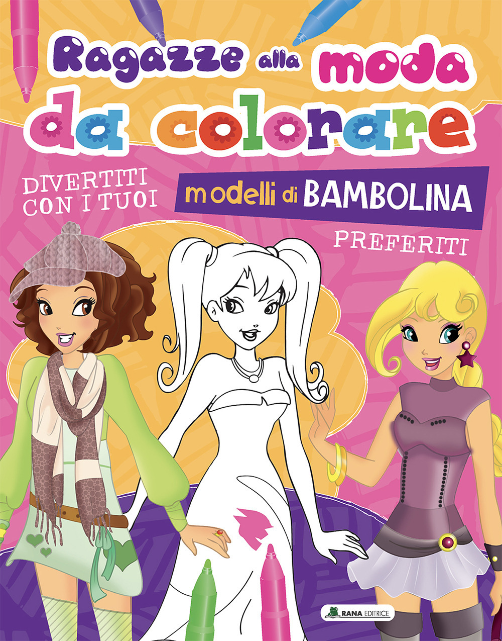 Ragazze alla moda da colorare