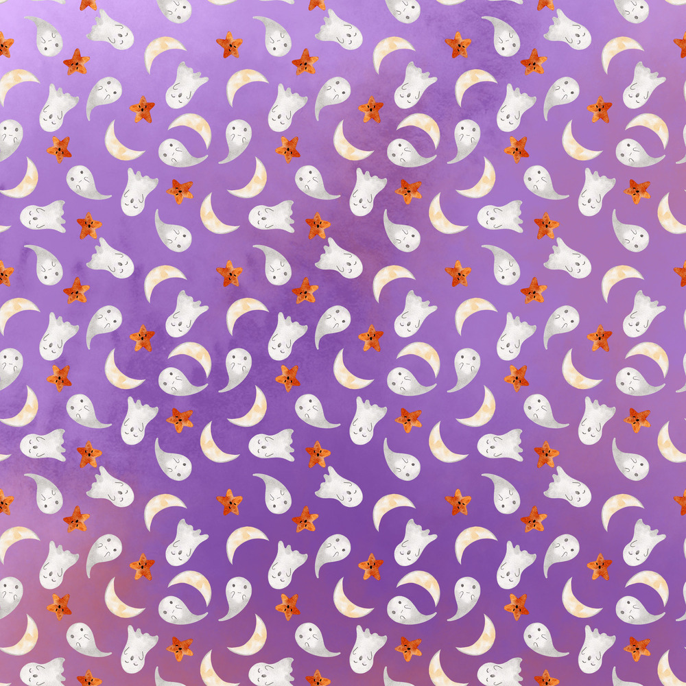 Halloween Ghost. Carta Scrap 30x30