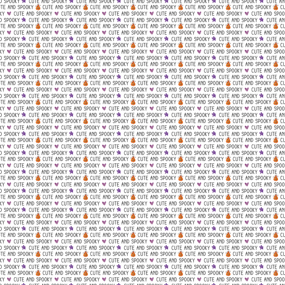 Halloween Script. Carta Scrap 30x30