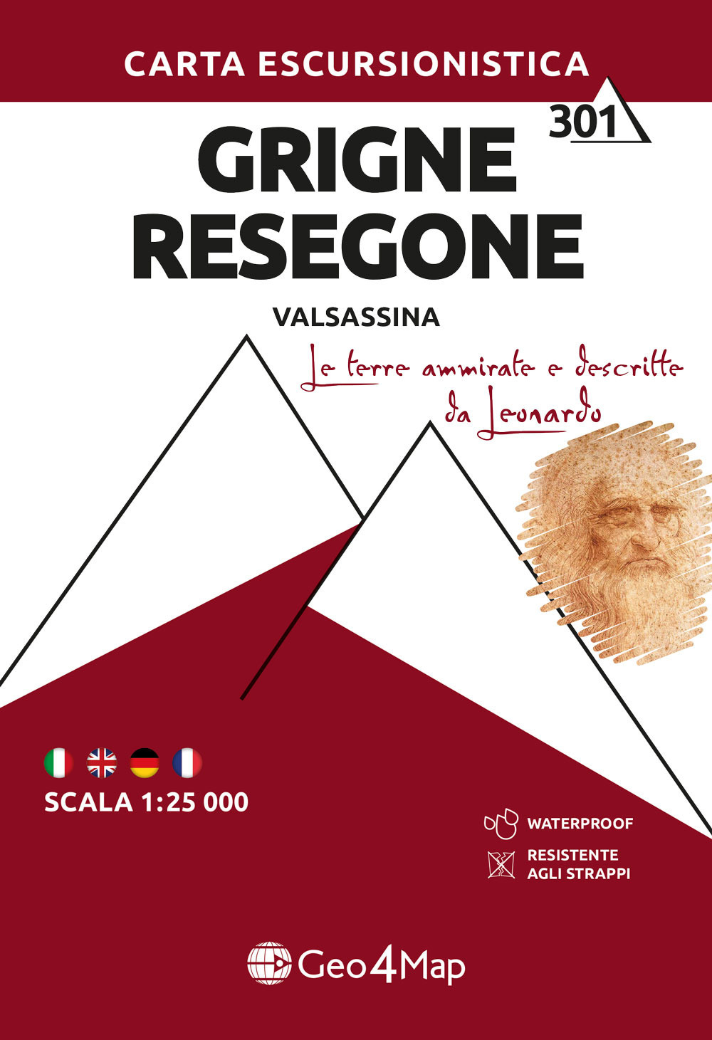 301 Grigne Resegone Valsassina. Carta escursionistica 1:25.000