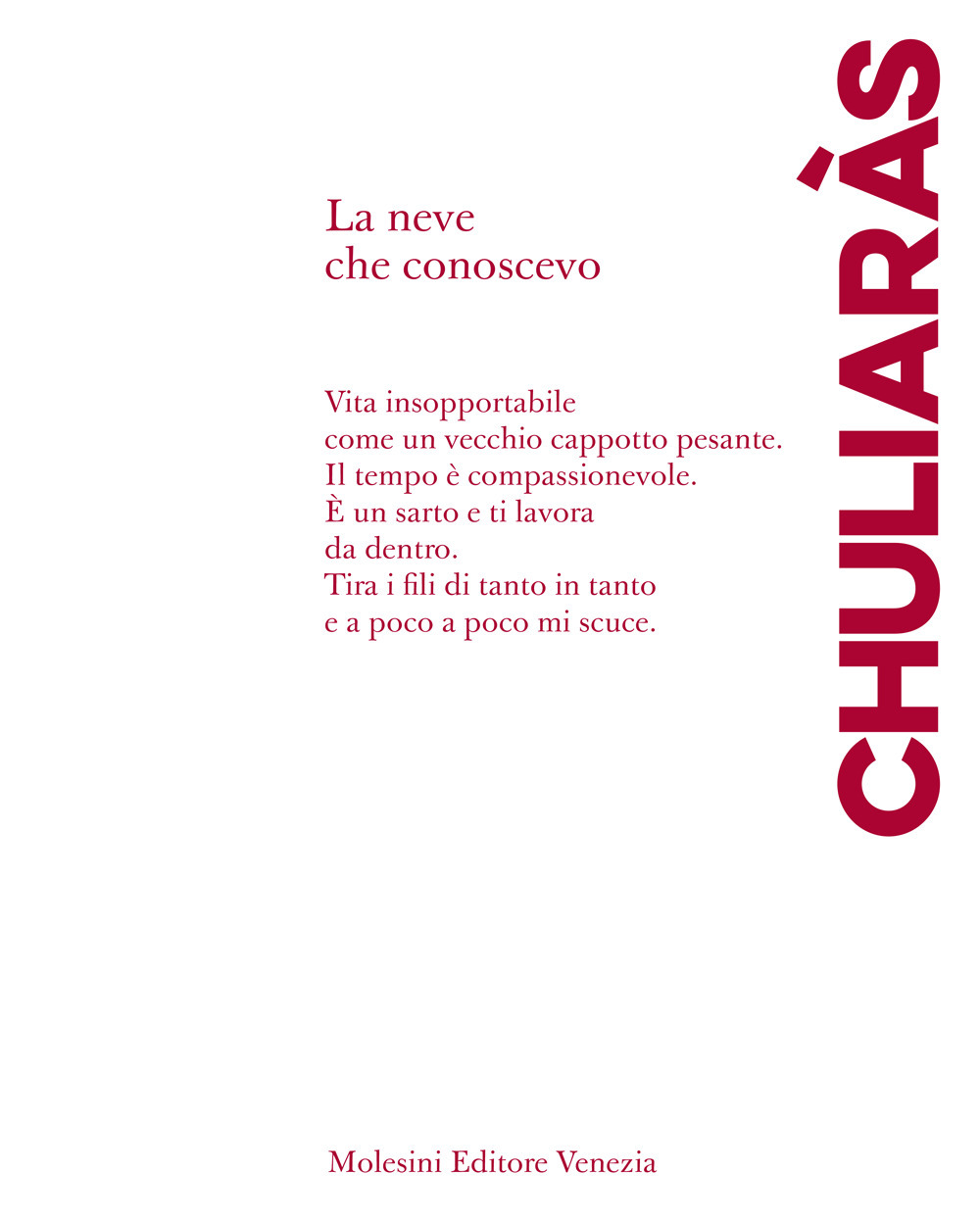 La neve che conoscevo. Poesie scelte (1983-2000)